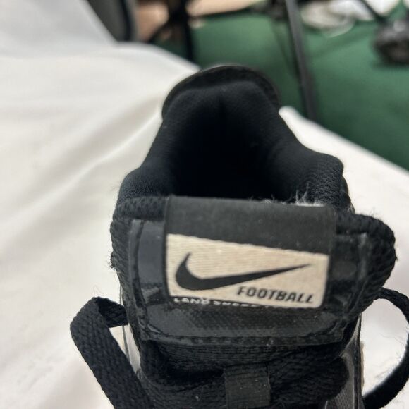 Nike  Shark Football Cleats Shoe 396262-001 Black Youth Size 2.5y - Picture 7 of 8